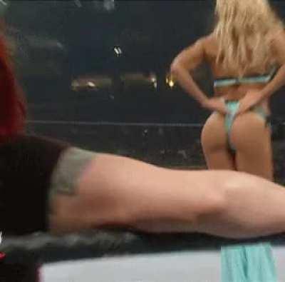 Torrie Wilson self wedgie