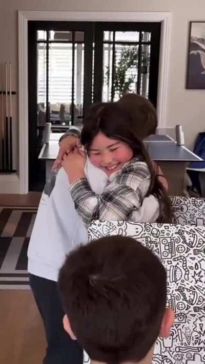 Young Friends Reunited After Moving Apart