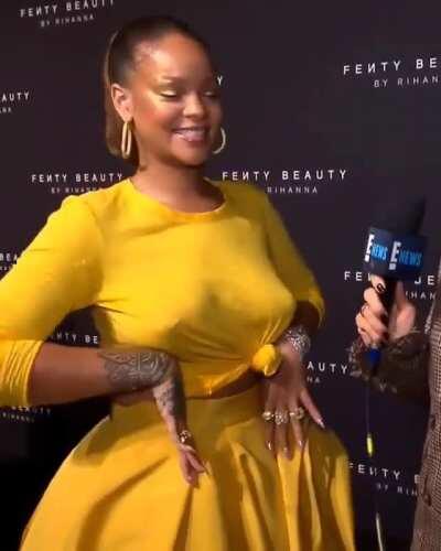 Rihanna showing off