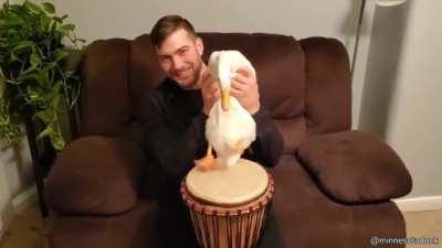 He has some rhythm