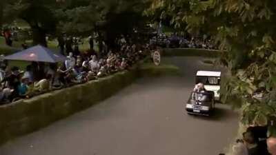 Racing backwards without crashing!