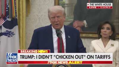 Trump learns that Wall Street is calling his tariffs TACO (Trump Always Chickens Out) trade, to which he responds: 