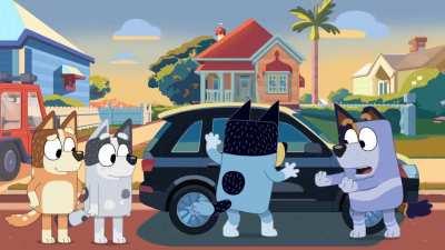 Bluey does Initial D