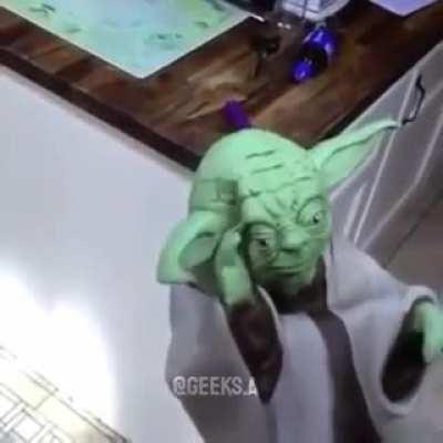 Yoda got slapped