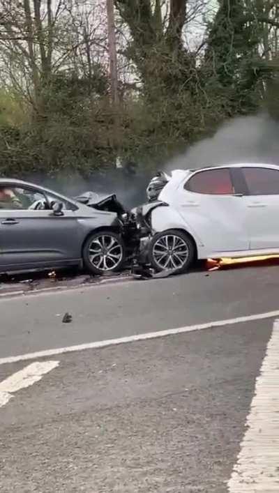 Aftermath of dangerous driver on a 38 