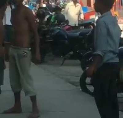 drunk indians trying to fight