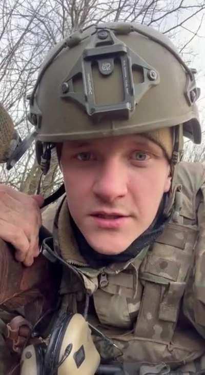 Bakhmut soldier Roman talking in English for you - here's how he can stay calm and focused