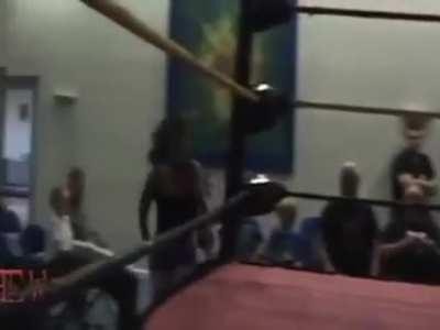 Paige spanked in the ring by her mother Saraya