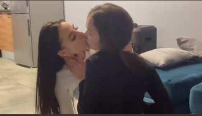 Ellie having fun with a friend today