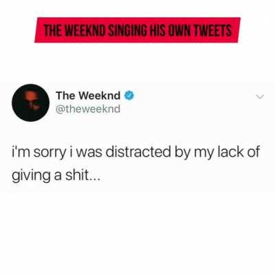 The Weeknd Singing His Own Tweets