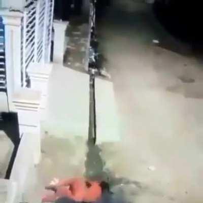 Genuinely confused at how this guy got up after this 😟