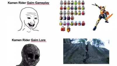 Kamen Rider Gaim Gameplay vs Lore