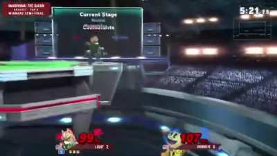 Amazing edgeguard by Light