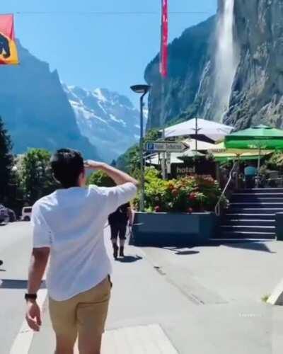 The beautiful valley of Lauterbrunnen, Switzerland