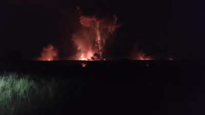 Massive explosion in Russia illuminates the night sky