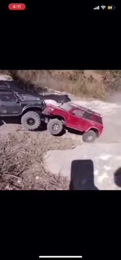 And 9 months later a smart car with mud tiers was born.