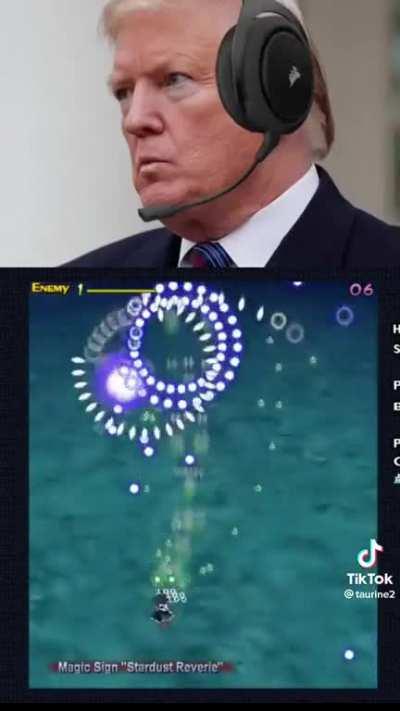 Biden playing th6 after smoking that butanese shadow garden grown dark evil pack