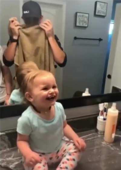 When you saw daddy shaved for the first time