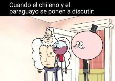 Most clear conversation between a chilean and a paraguayan guarani: