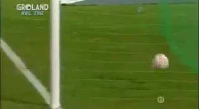 Interesting way to score a goal.