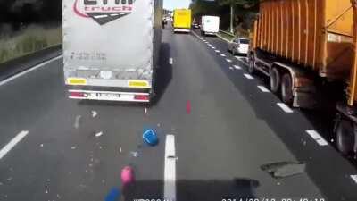 Crossing 3 lanes of traffic at once