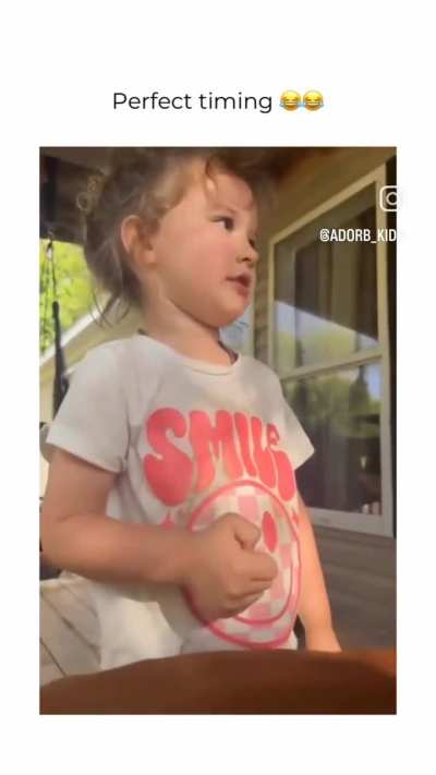 Perfect timing indeed