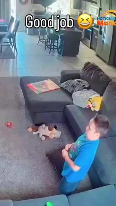 His eyes cleared up as soon as the evil spirit left his body.