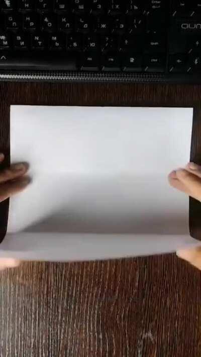 A paper airplane bat