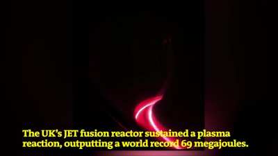 The JET fusion reactor setting a record for fusion output in real time