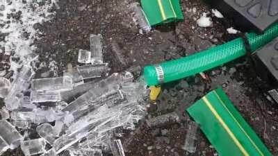 Ice in hose or Elsa after a laxative?