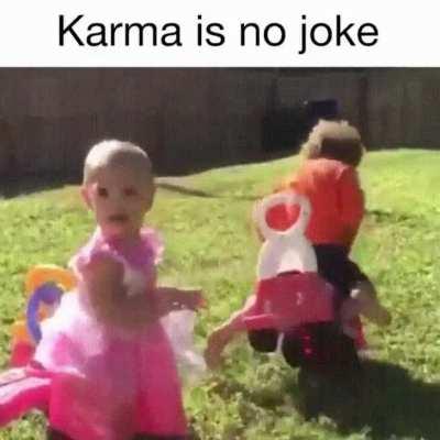 Little carjacker gets what's coming to him