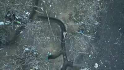 Ukrainian Logistics using Drones to drop small essential items to their Frontline troops in Combat Zones - Source, Euromaiden Press