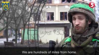 Max, a Sergeant Major of the 125th Brigade of the Territorial Defense Forces of Lviv, takes you on a tour around Bakhmut. He also discusses various Russian tactics and their mindset