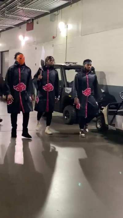 [Highlight] Jets player arrive to the derby as the Akatsuki.