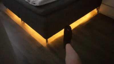 I built a motion sensitive bed light using HC-SR501 sensors and an arduino nano (link in comments). I give a guarantee that all monsters under your bed will be scared away!