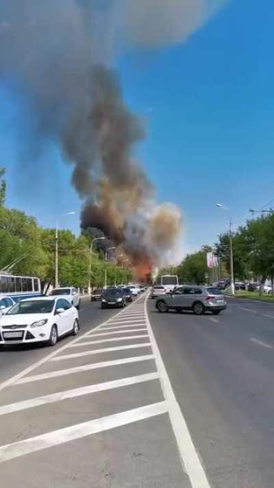 Gas Station EXPLOSION! That's going to cost a few bucks.