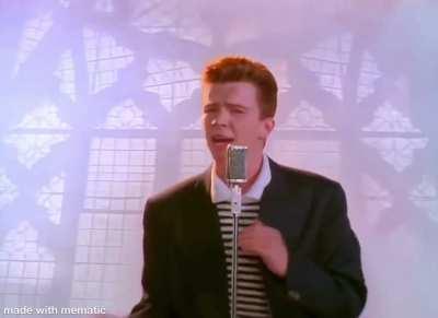 You have been Rickrolled in high quality