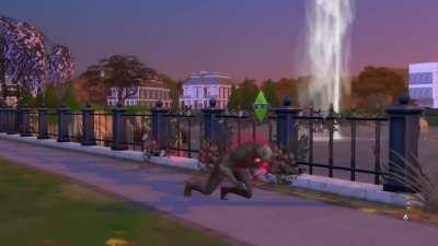 Phone addictions in the sims are no joke even werewolves have it