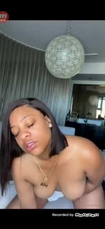 She's always putting on a show