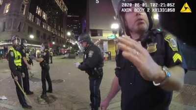 Bodycam Video Shows The Criminality Of The Boston Police Who Took Pleasure In Terrorizing George Floyd Protesters
