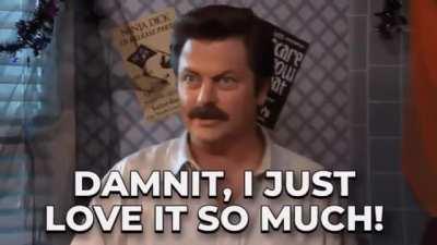 When my wife asks why I'm watching Parks & Rec for the hundredth time