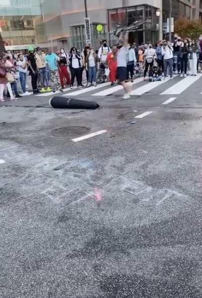 “Beat the Trump Doll Circle” in Philadelphia today