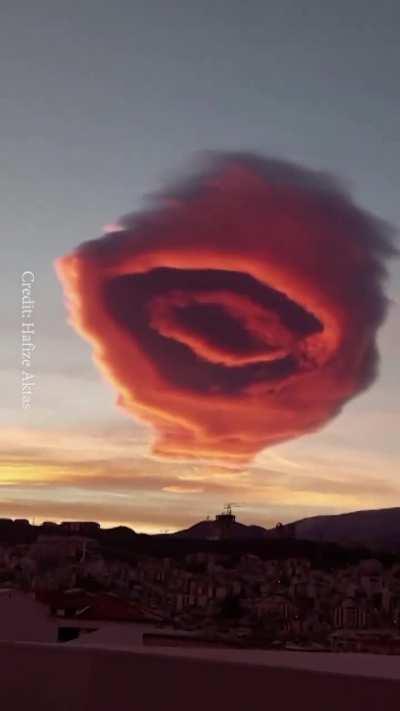 Cloud in Turkey before the earthquake.