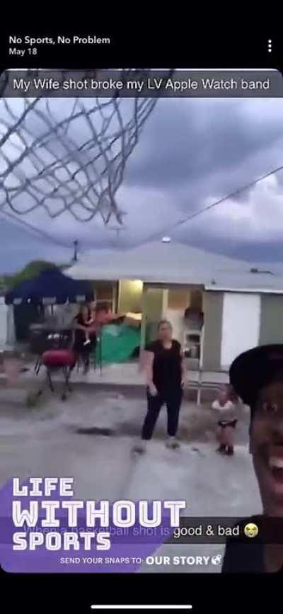 Man facing the hard cold reality of his wife’s balls