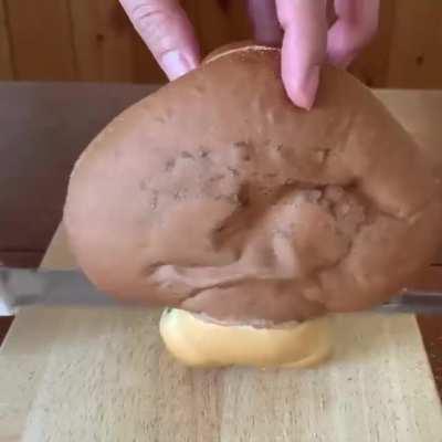 Almost stomped on this slice of bread