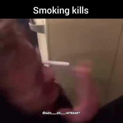 Guy tries [something], gets his eye burnt