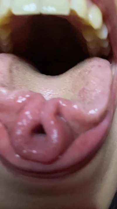 If I'm going to swallow you, I want you to have fun doing it. May my tongue be your slide, miniature.