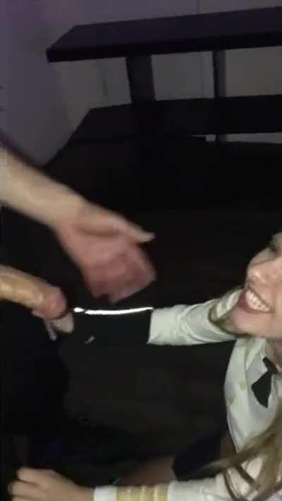 Lilly Lit sucking dick like a good slut