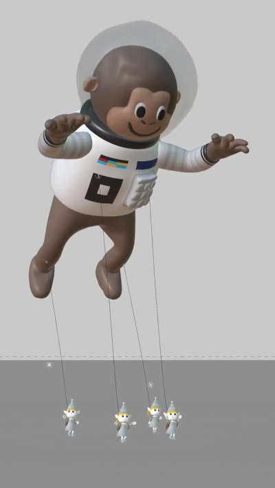 Look!! Is a space chimp!