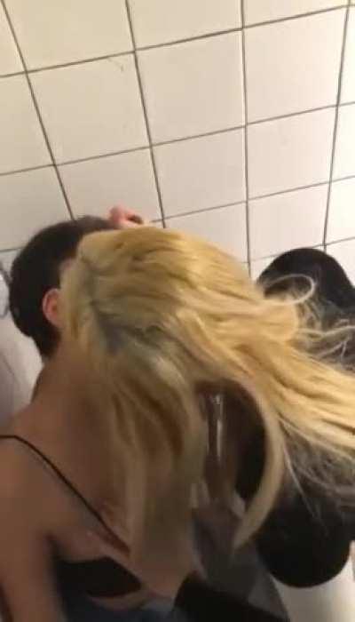Two Girls at Toilet have Fun again